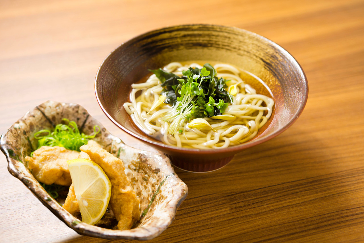 阿部鶏天うどん